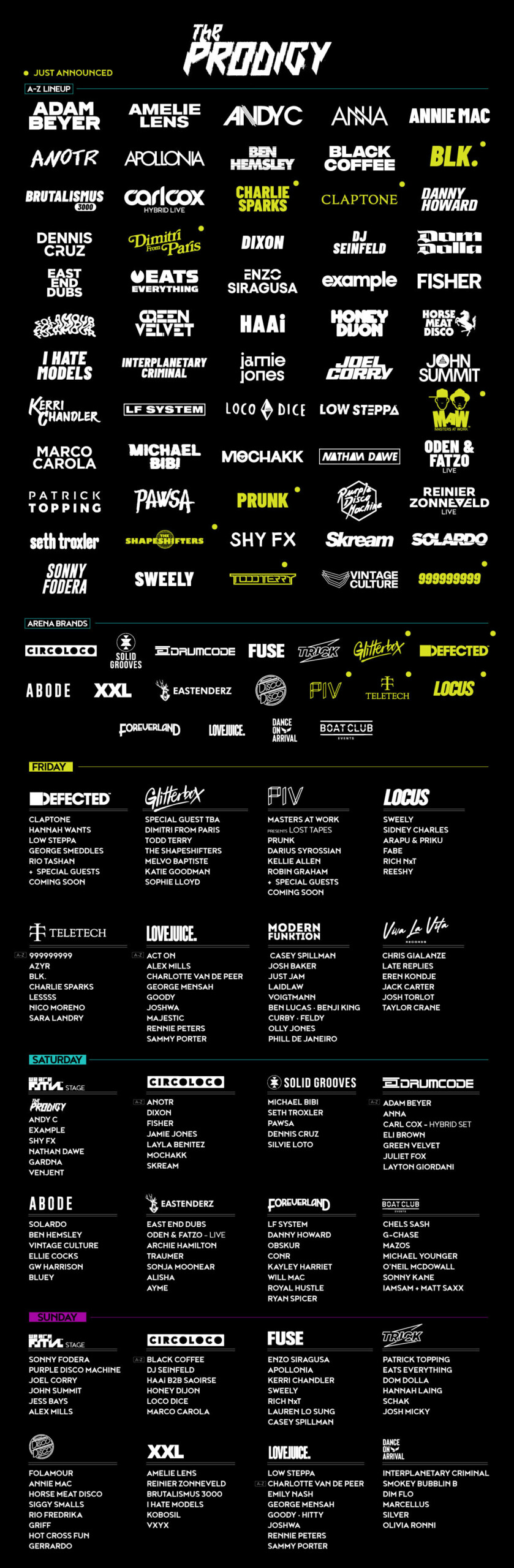 We Are FSTVL Lineup